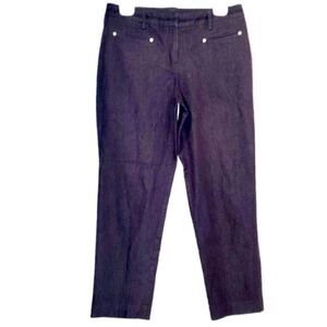 Larry Levine Dressy Ankle Length Jeans in Purple Women’s 10